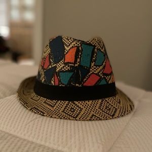 Painted Straw Roxy Fedora